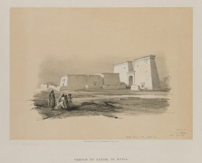 Egypt a Núbie, svazek I: Dakke, v Núbii od Louis Haghe