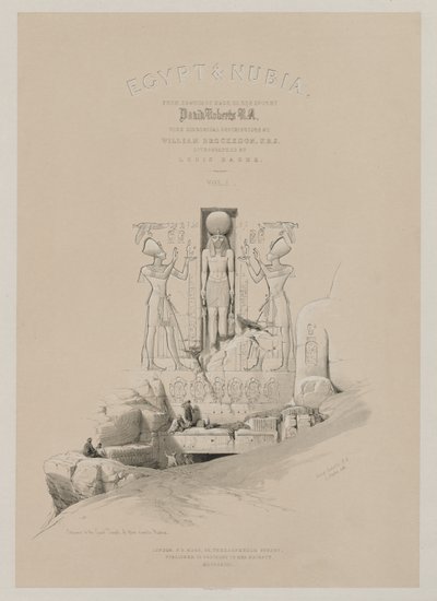 Egypt a Núbie, svazek I: Frontispis od Louis Haghe