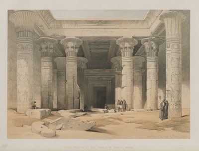 Egypt and Nubia, Volume I: Grand Portico of the Philae Temple, Nubia od Louis Haghe