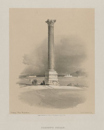 Egypt a Núbie, svazek I: Pompeiův sloup, Alexandrie od Louis Haghe