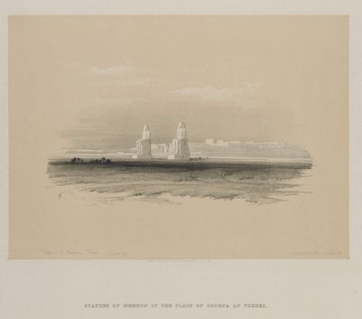 Egypt a Núbie, svazek I: Memnonovy sochy, Théby od Louis Haghe