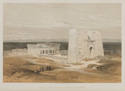 Egypt a Núbie, svazek I: Chrám v Edfou, starověká Apollinopolis, Horní Egypt, 1847. od Louis Haghe