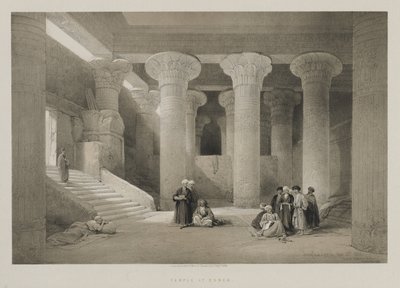 Egypt a Núbie, svazek I: Chrám v Esneh, 1846. od Louis Haghe