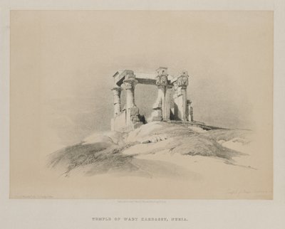 Egypt a Núbie, svazek I: Chrám Wadyho Kardassyho v Núbii, 1846. od Louis Haghe