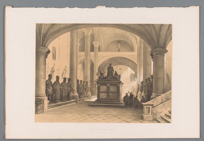 Hrob Maxmiliána I. v Innsbrucku Tombeau de Maximilien I à Inspruck (název na objektu) od Louis Haghe