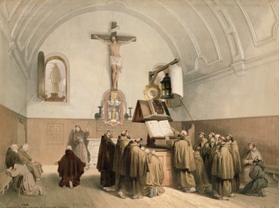 Zvoníci v Oratoriu Kapucínů v Bruggách od Louis Haghe