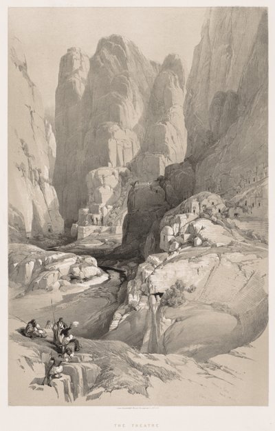 Svatá země, Sýrie, Idumea, Arábie, Egypt a Núbie (svazek III): Vchod do Petry od Louis Haghe