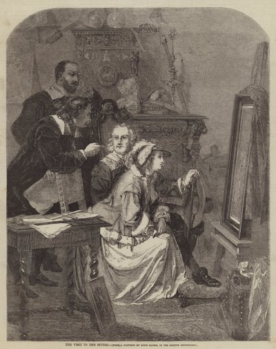 Návštěva ve studiu od Louis Haghe