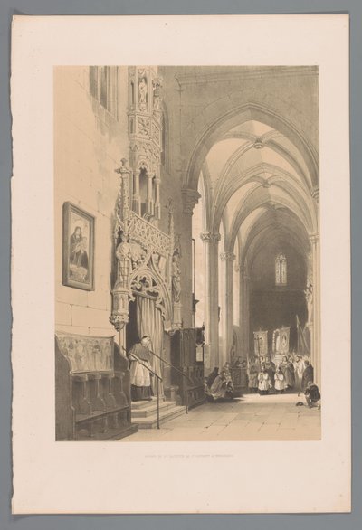 Vchod do sakristie v kostele Saint Laurentius v Norimberku Vchod do sakristie sv. Vavřince v Norimberku (titul na předmětu) od Louis Haghe