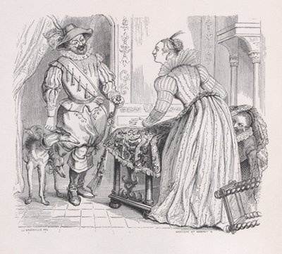 The Hunt from The Complete Works of Béranger, 1836. Tvůrci: Louis-Henri Brevière, Cesar-Auguste Hebert. od Louis Henri Brevière, Cesar Auguste Hebert