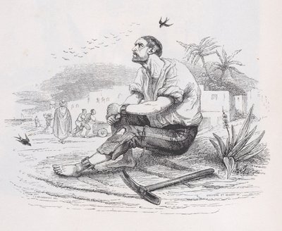 The Swallows from The Complete Works of Béranger, 1836. Tvůrci: Louis-Henri Brevière, Cesar-Auguste Hebert. od Louis Henri Brevière, Cesar Auguste Hebert