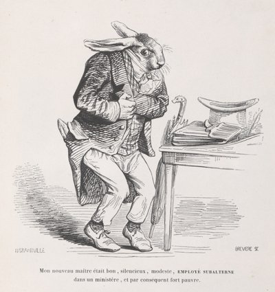 Můj nový mistr ze Scény ze soukromého a veřejného života zvířat, ca. 1837-47. od Louis Henri Brévière
