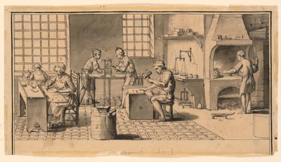 Zlatobití dílna pro Diderotovu encyklopedii od Louis Jacques Goussier