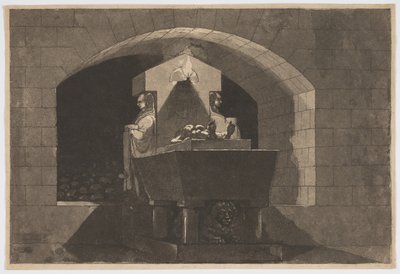 Hrob s karyatidami od Louis-Jean Desprez