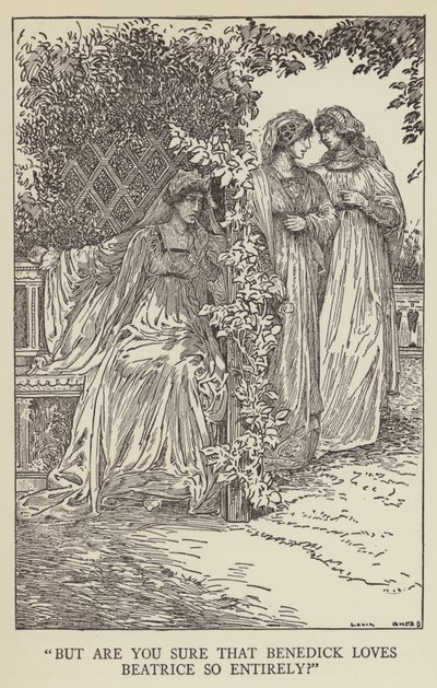 Ale jsi si jistý, že Benedick Beatrice tak úplně miluje? od Louis John Rhead