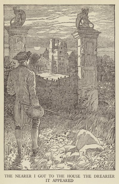 Ilustrace k filmu Uneseno od Roberta Louise Stevensona od Louis John Rhead