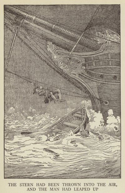 Ilustrace k filmu Uneseno od Roberta Louise Stevensona od Louis John Rhead