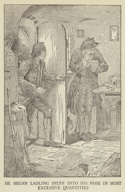 Ilustrace k filmu Uneseno od Roberta Louise Stevensona od Louis John Rhead