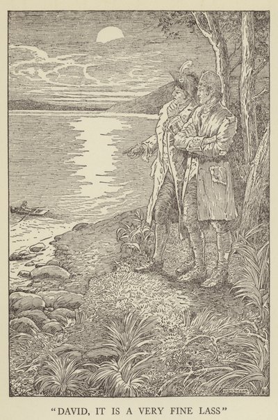 Ilustrace k filmu Uneseno od Roberta Louise Stevensona od Louis John Rhead