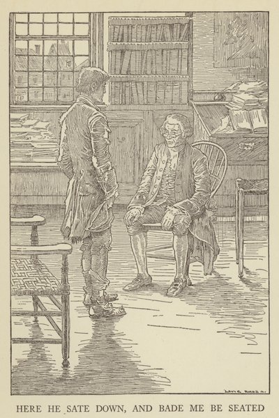 Ilustrace k filmu Uneseno od Roberta Louise Stevensona od Louis John Rhead