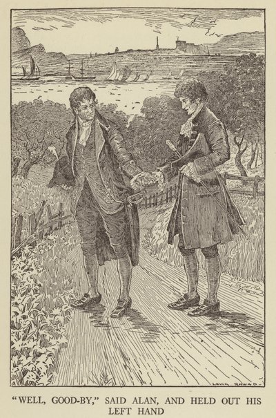 Ilustrace k filmu Uneseno od Roberta Louise Stevensona od Louis John Rhead