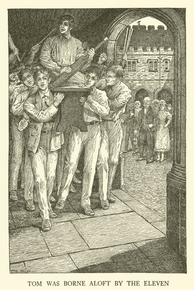 Ilustrace pro Tom Brown’s School-Days (rytina) od Louis John Rhead