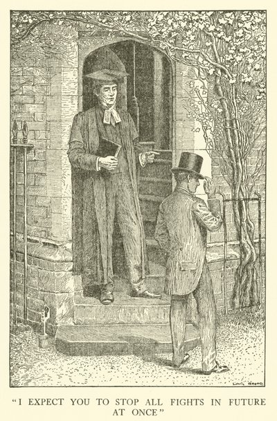 Ilustrace pro Tom Brown’s School-Days (rytina) od Louis John Rhead