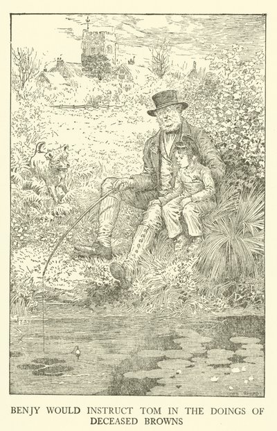 Ilustrace pro Tom Brown’s School-Days (rytina) od Louis John Rhead