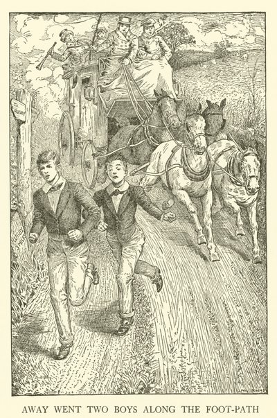 Ilustrace pro Tom Brown’s School-Days (rytina) od Louis John Rhead