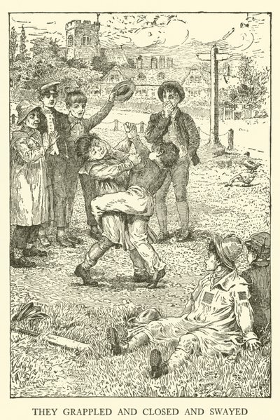 Ilustrace pro Tom Brown’s School-Days (rytina) od Louis John Rhead