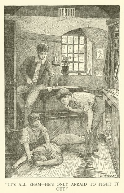 Ilustrace pro Tom Brown’s School-Days (rytina) od Louis John Rhead