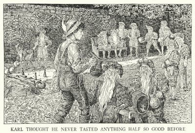 Karl si myslel, že nikdy předtím neochutnal nic napůl tak dobrého (litho) od Louis John Rhead