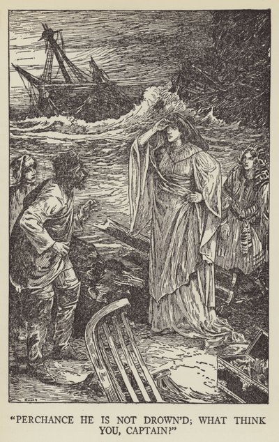 Snad se neutopil; co myslíte, kapitáne? od Louis John Rhead