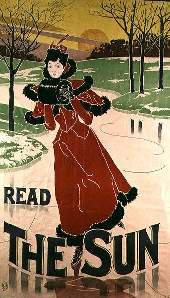 Plakátová reklama v novinách The Sun, 1897 od Louis John Rhead
