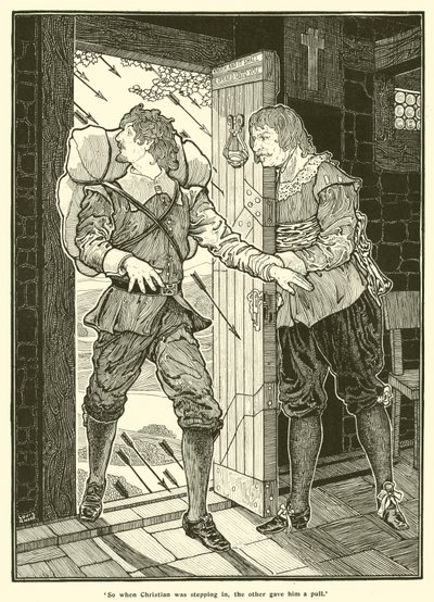 Takže když Christian nastupoval, ten druhý mu dal Pull (rytina) od Louis John Rhead