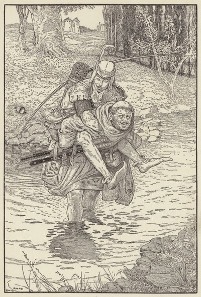 Bratr vzal Robina na záda od Louis John Rhead