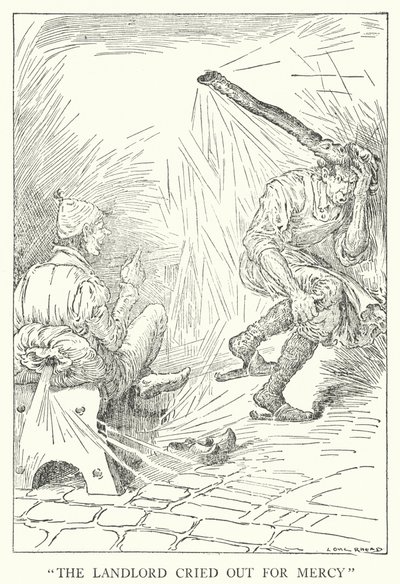 „Hospodář volal o milost“ (litho) od Louis John Rhead