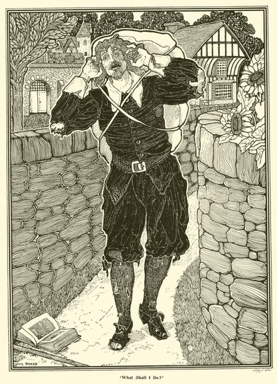 Co mám dělat? (rytina) od Louis John Rhead