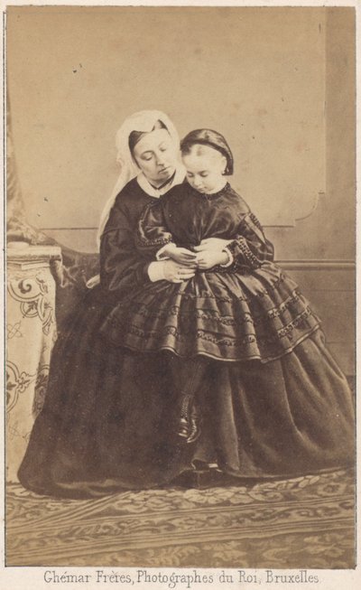 Königin Victoria und ihre Enkelin von Louis Joseph Ghemar