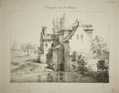 Pohled poblíž St. Denis od Louis Jules Frederic Villeneuve