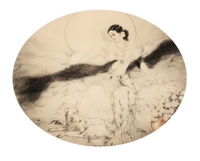Dáma s kaméliemi, 1927. od Louis Justin Laurent Icart