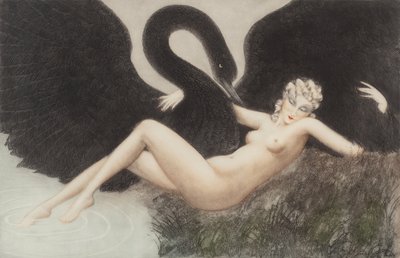 Leda a labuť, 1934. od Louis Justin Laurent Icart