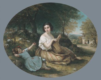 The Basket Maker, 1853. od Louis Lang