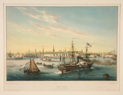 New York. Příjezd transatlantického parníku. od Louis Le Breton