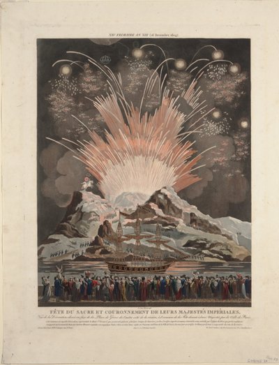 Slavnosti při korunovaci Napoleona, 1806 od Louis Le Coeur