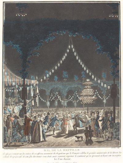 Míč Bastille od Louis Le Coeur and Jacques François Joseph Swebach Desfontaines