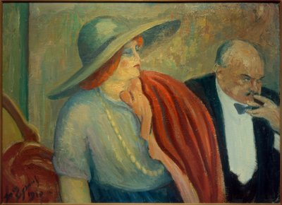 Pár v divadle od Louis Legrand
