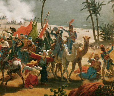 Bitva u Abúkiru (olej na plátně) od Louis Lejeune