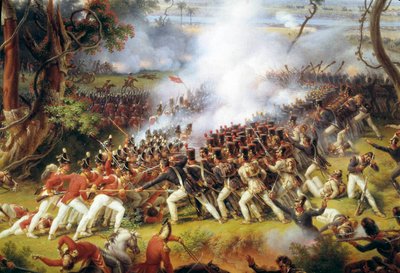 Napoleonské tažení Španělska a Portugalska (1808-1813): „“ Bitva u Chiclany, poblíž Cádizu, 5. května od Louis Lejeune