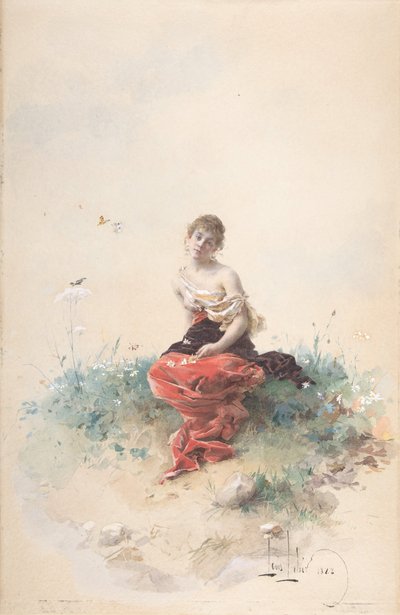 Ženská postava, 19. století. od Louis Leloir